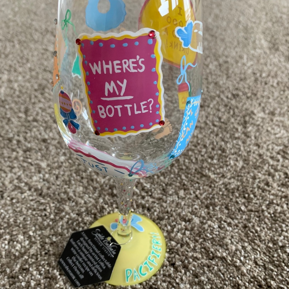 Lolita new mommy wine glass